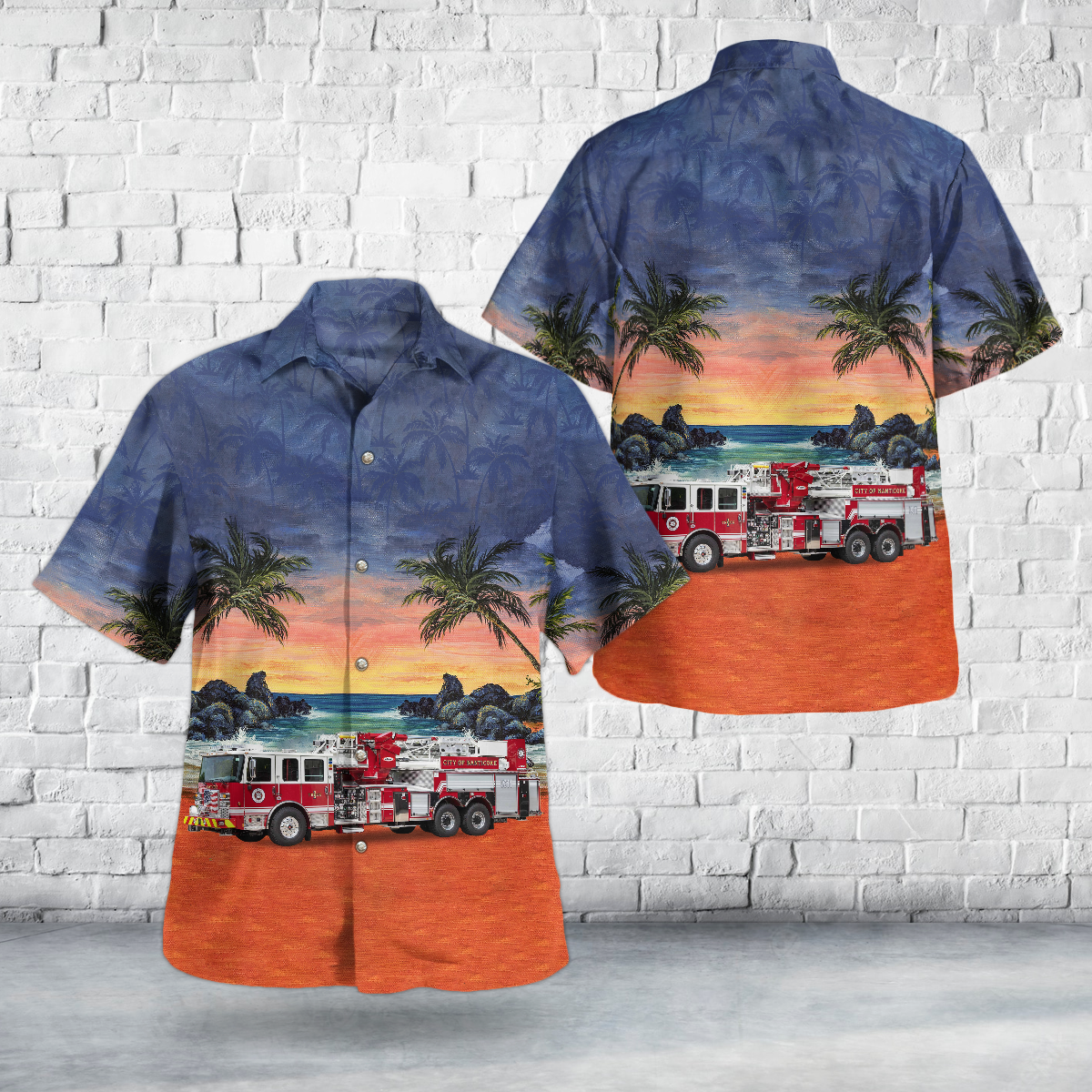 Nanticoke, Pennsylvania, Nanticoke City Fire Department Hawaiian Shirt