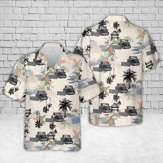 Natasha - WWII Seabees Bulldozer Hawaiian Shirt
