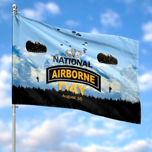 National Airborne Day 2024 House Flag