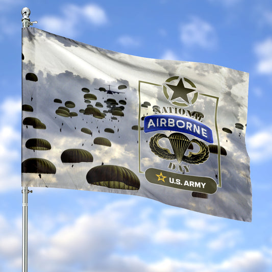 National Airborne Day 2024 House Flag
