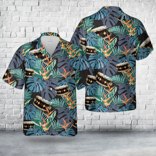 Neil Peart R40 Drum Kit Hawaiian Shirt