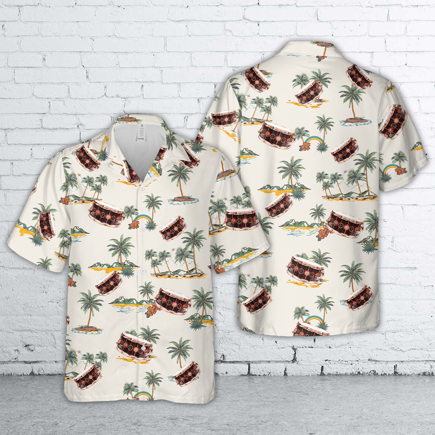 Neil Peart's "Time Machine" Specialty Snare Drum Hawaiian Shirt