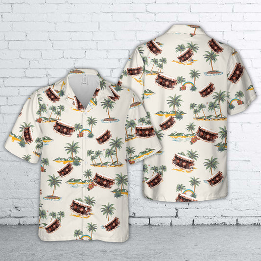 Neil Peart's "Time Machine" Specialty Snare Drum Hawaiian Shirt