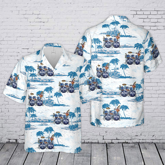 Neil Pearts Original RUSH Drum Set Hawaiian Shirt Hawaiian Shirt