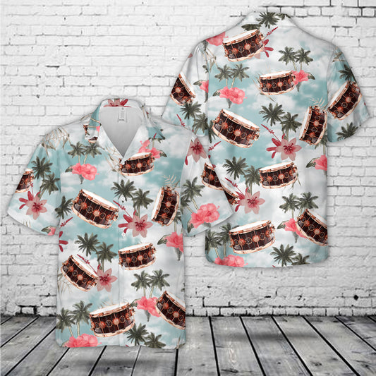 Neil Pearts "Time Machine" Specialty Snare Drum Hawaiian Shirt
