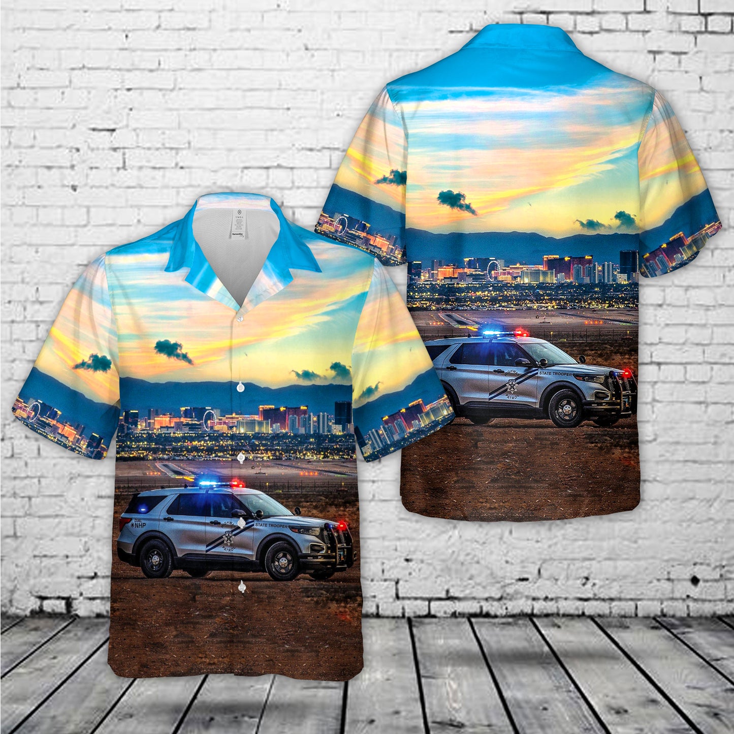Nevada State Police Vehicles Hawaiian Shirt