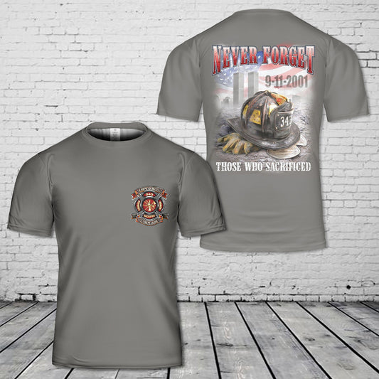 Never Forget 911 T-Shirt 3D