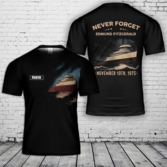 Never Forget Edmund Fitzgerald 3D T-Shirt