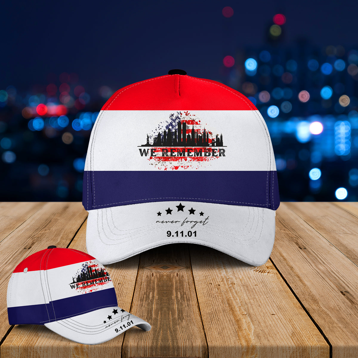 Never Forget Sept 11th We Remember Baseball Cap