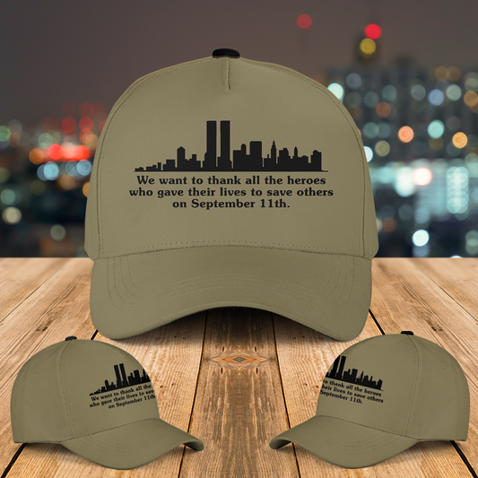 Never Forget September 11th Baseball Cap