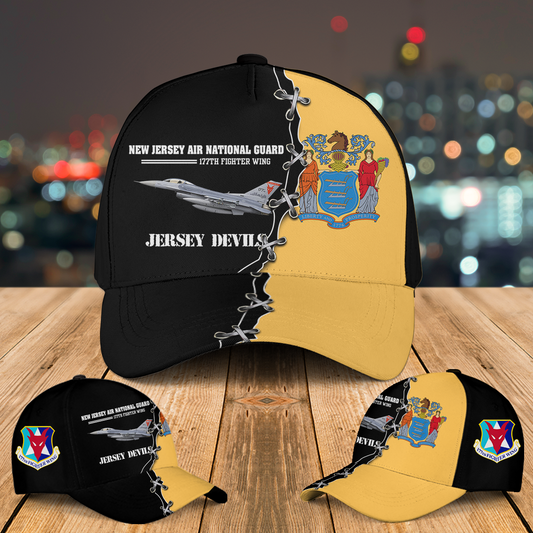 New Jersey Air National Guard 177th Fighter Wing (177 FW) F-16C Fighting Falcon Baseball Cap