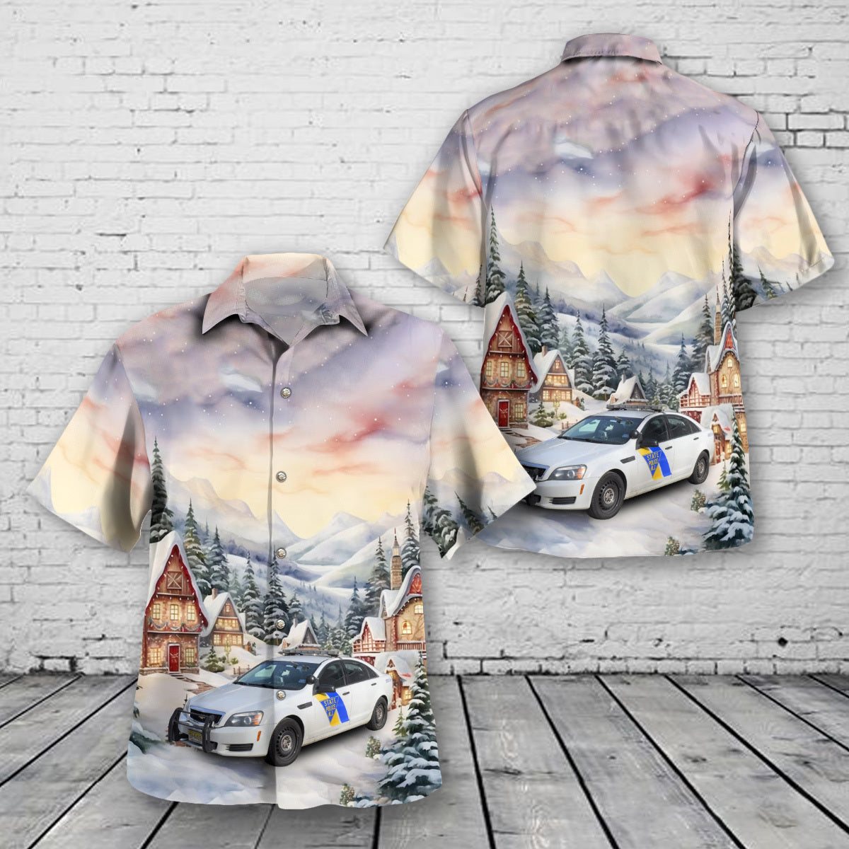 New Jersey State Police Christmas Hawaiian Shirt