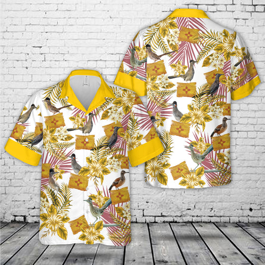 New Mexico State Bird Greater Roadrunner Hawaiian Shirt