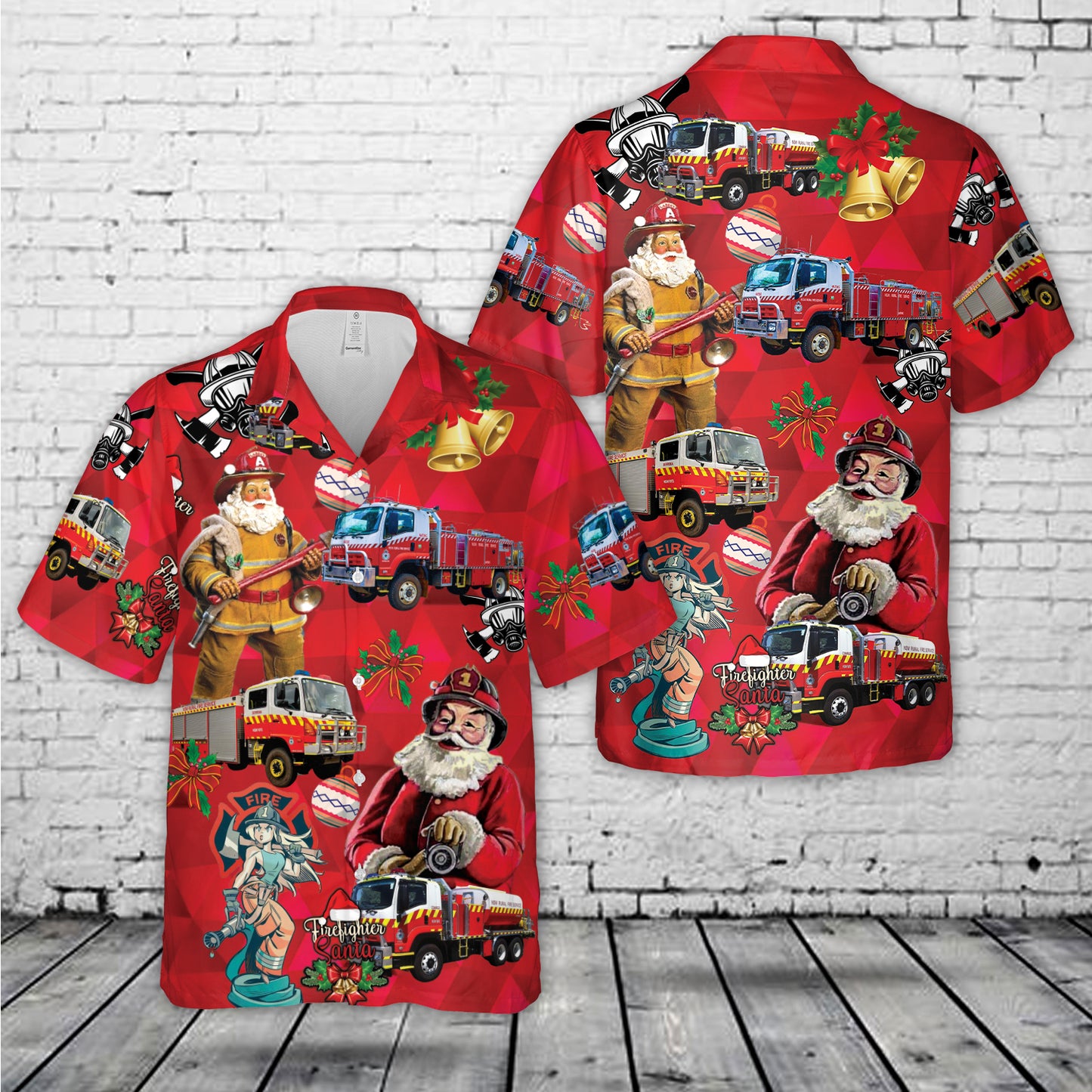 New South Wales Rural Fire Service (NSW RFS) Fleet Christmas Hawaiian Shirt