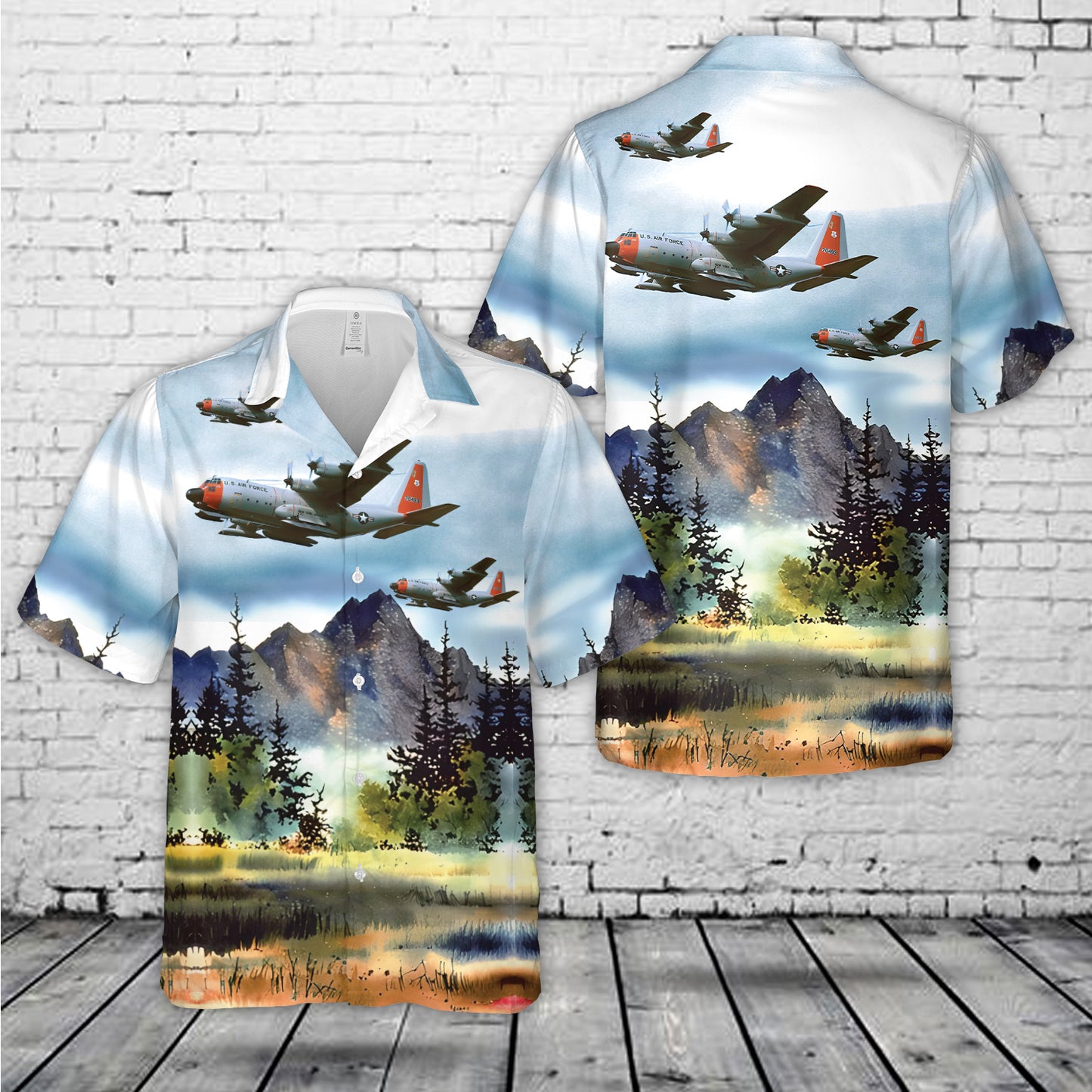 New York ANG Lockheed C-130D Hercules (L-182) Hawaiian Shirt