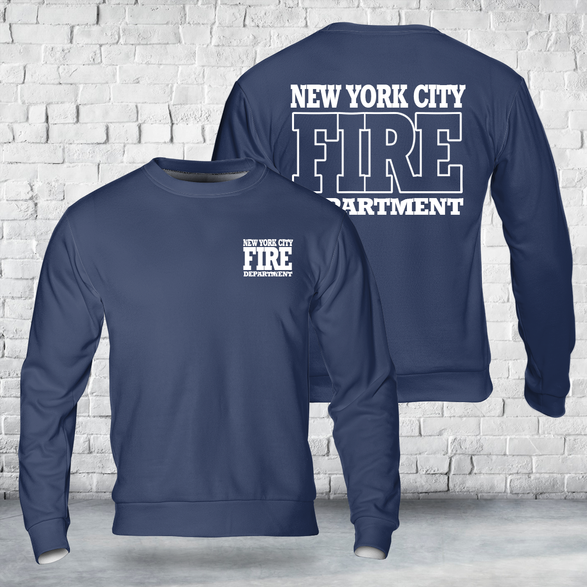 New York City Fire AOP Sweatshirt (Lightweight)