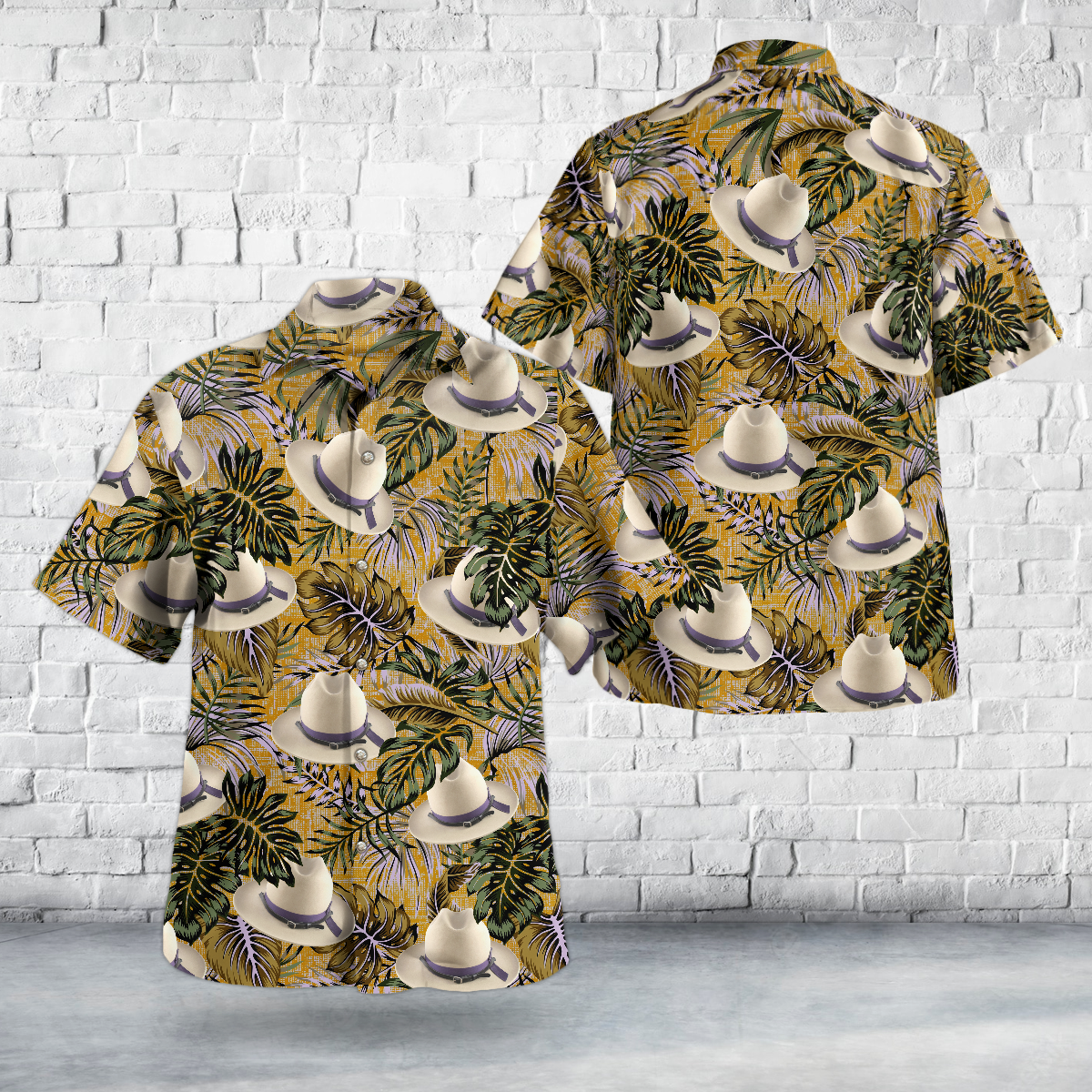 New York State Police Trooper Hat Hawaiian Shirt