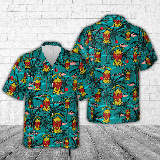 New Zealand Army Royal New Zealand Artillery (RNZA) 163 Battery RNZA Takatu Hawaiian Shirt