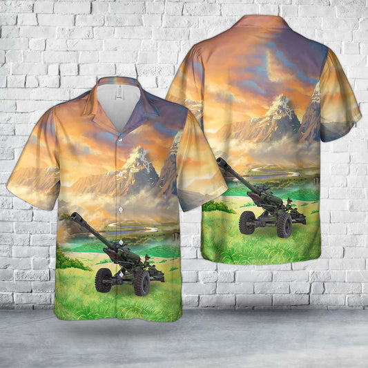 New Zealand Army Royal New Zealand Artillery (RNZA) Tank Hawaiian Shirt