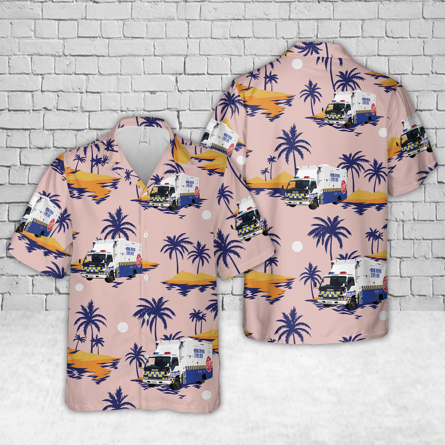 New Zealand Police Booze Bus Hawaiian Shirt