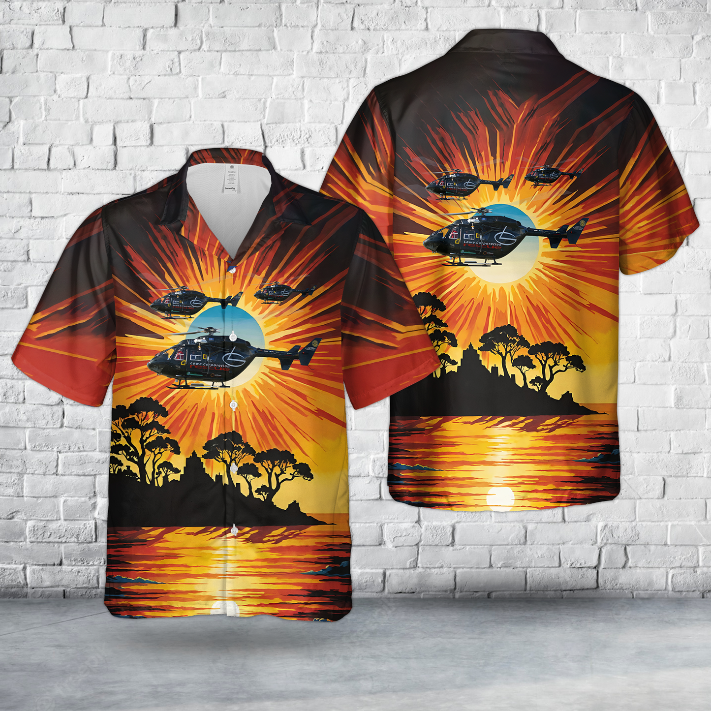 New Zealand ZK-IBK Hawkes Bay Rescue Helicopter Hawaiian Shirt