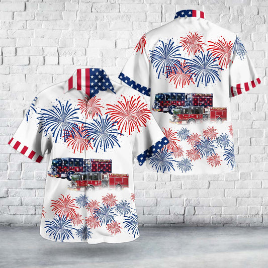 Newton Grove, North Carolina, Newton Grove Fire & Rescue, 4th Of July Hawaiian Shirt