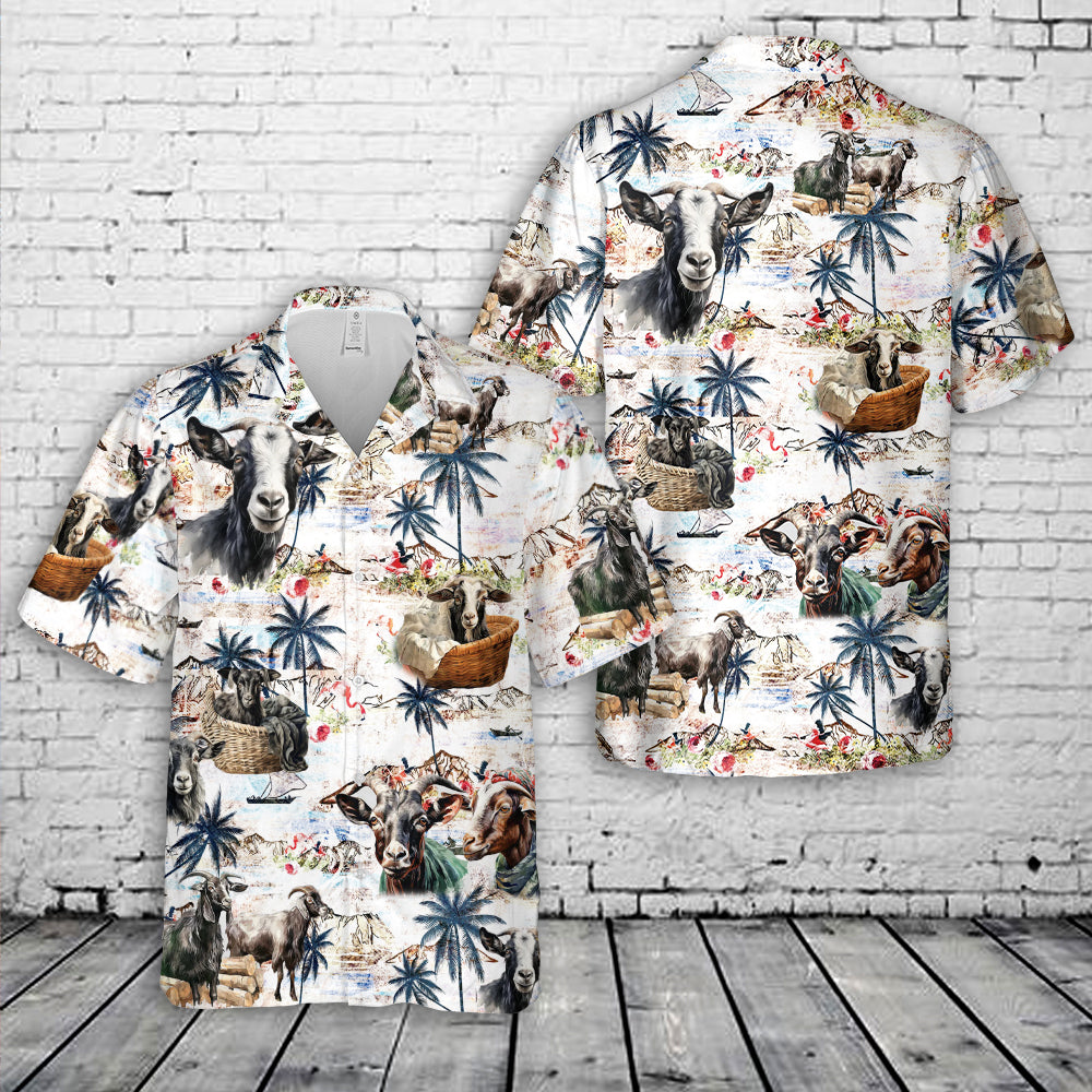 Nigerian Goat Hawaiian Shirt