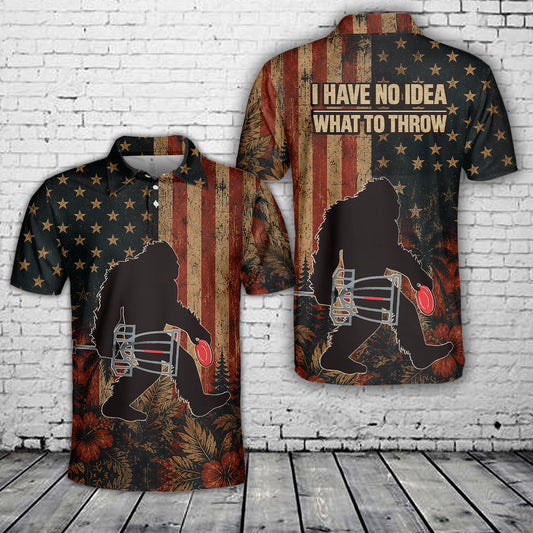 No Idea What To Throw Disc Golf Polo Shirt