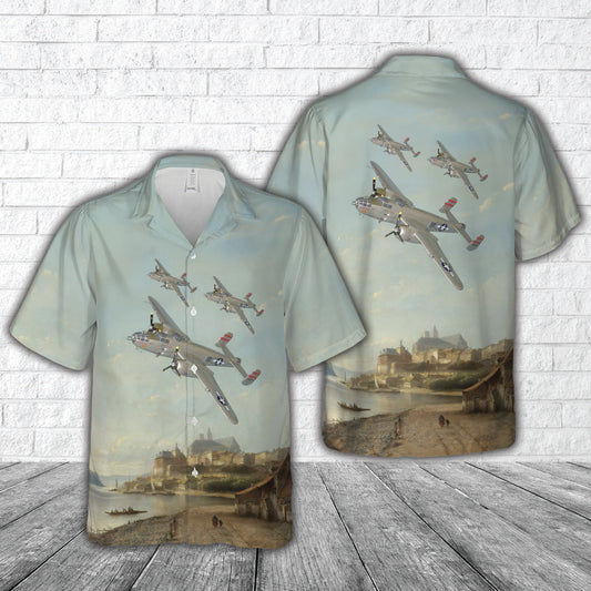 North American B-25 Mitchell 'Panchito' WWII plane Hawaiian Shirt