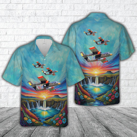 North American OV-10 Bronco Hawaiian Shirt