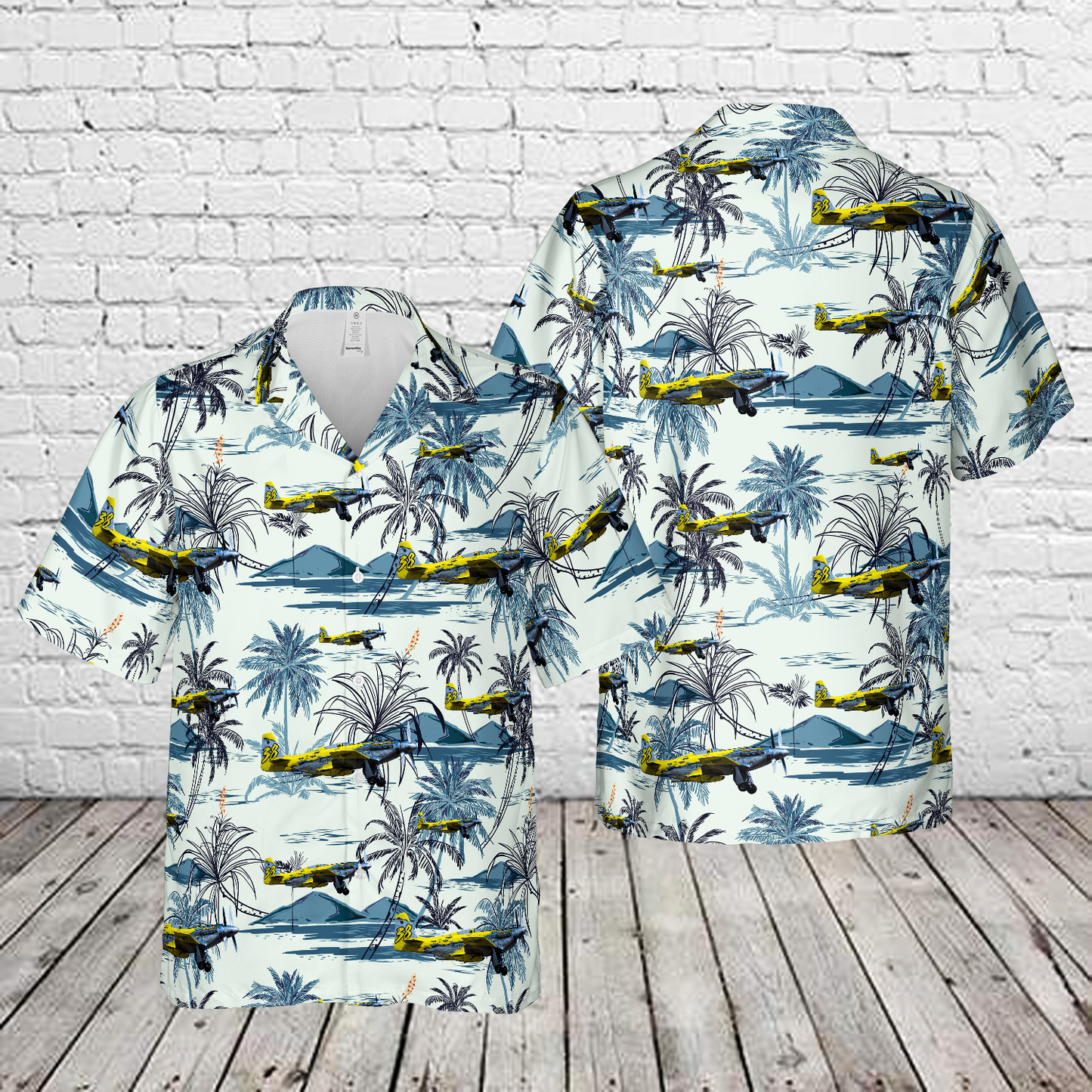 North American P-51D Mustang #38 "Precious Metal" Hawaiian Shirt