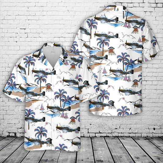 North American P-51D Mustang “Upupa Epops” Hawaiian Shirt