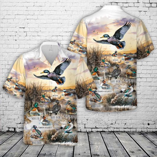 North American Waterfowl Hawaiian Shirt