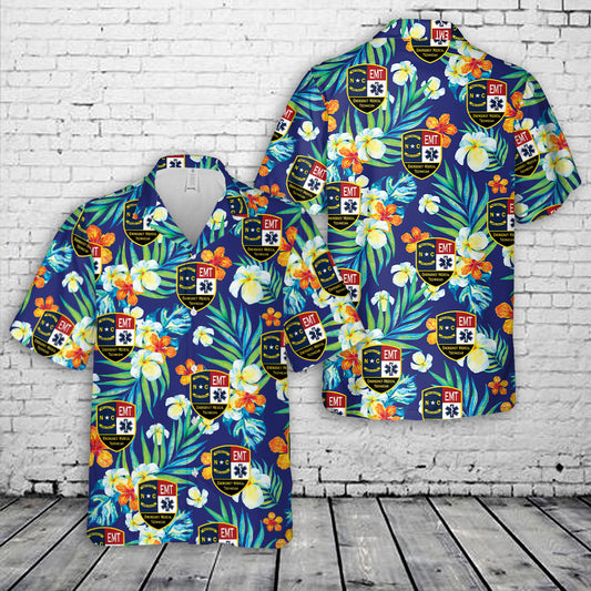 North Carolina Emergency Medical Hawaiian Shirt