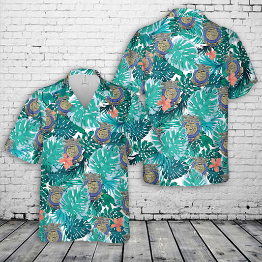 North Carolina Highway Patrol Badge Hawaiian Shirt