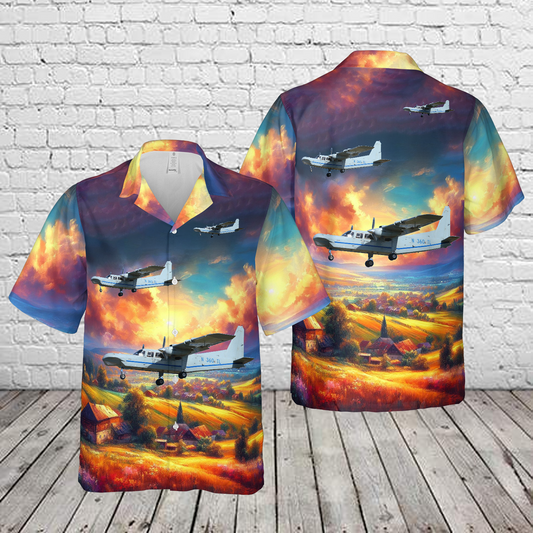 Northrop Grumman Britten-Norman BN-2T-4R MSSA Hawaiian Shirt