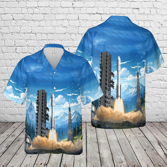 Northrop Grumman OmegA Rocket Hawaiian Shirt