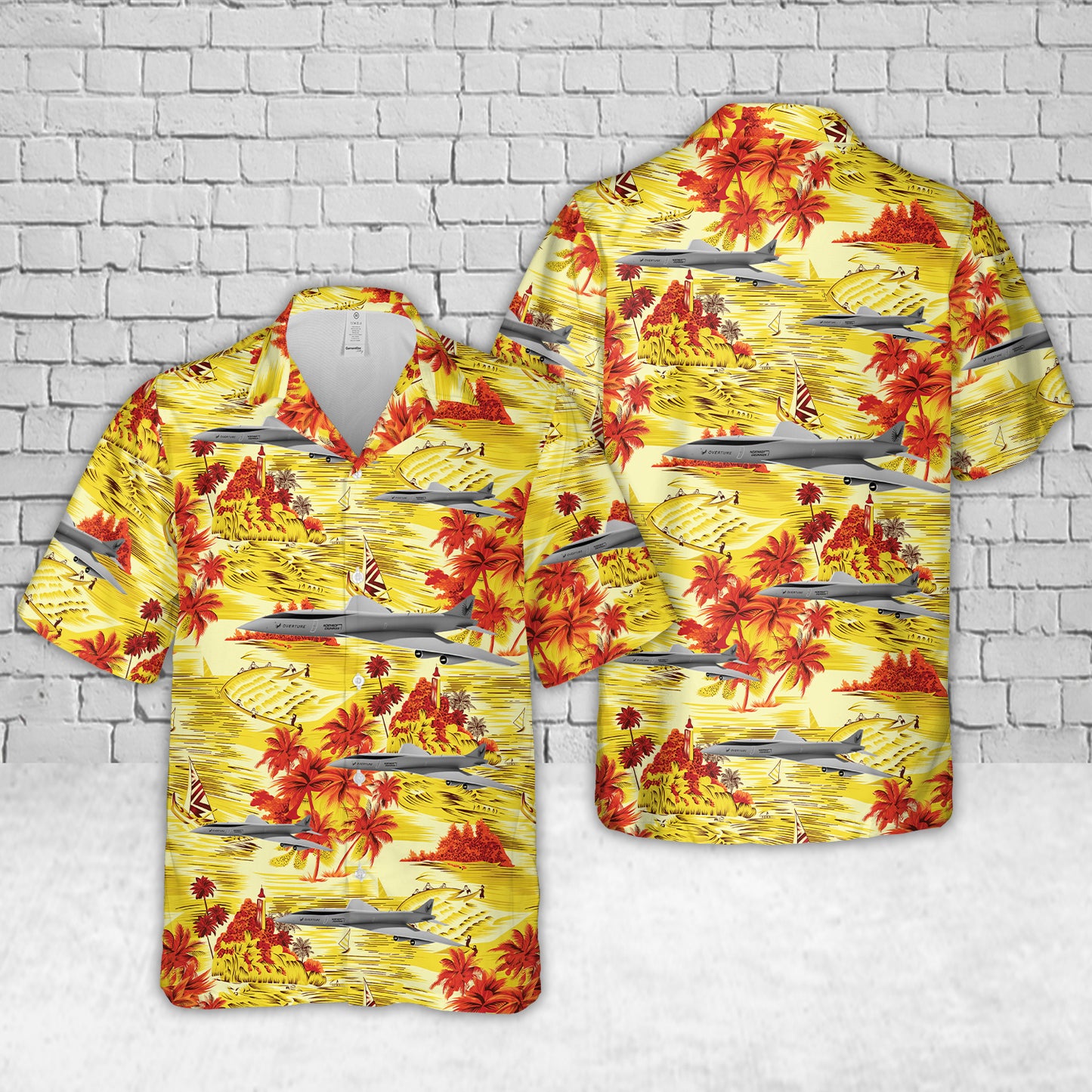 Northrop Grumman and Boom Supersonic Overture aircraft Hawaiian Shirt