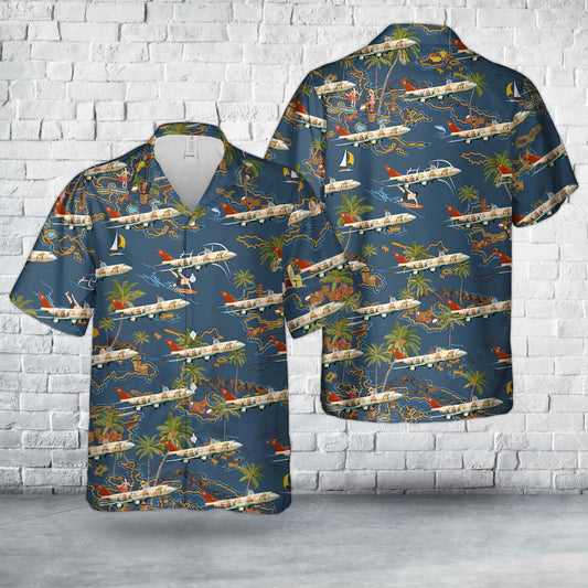 Northwest Airlines Boeing 747-400 | N670US  World Plane livery Hawaiian Shirt