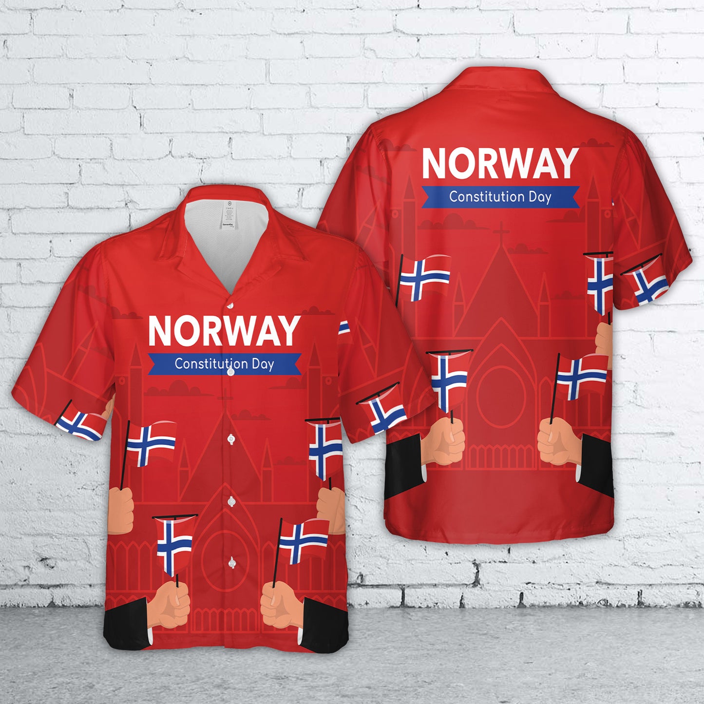 Norway Constitution Day 3 Hawaiian Shirt