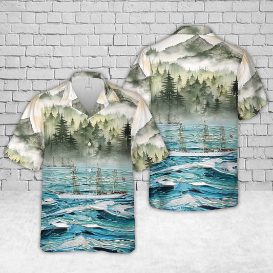 Norway Statsraad Lehmkuhl Hawaiian Shirt