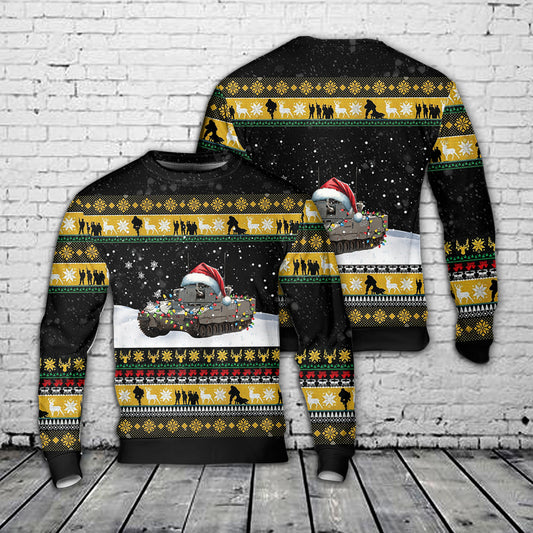 Norwegian Army CV90 IFV Christmas AOP Sweater