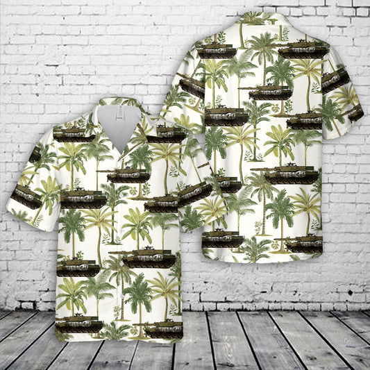 Norwegian Army Leopard 2A4NO Tank Hawaiian Shirt