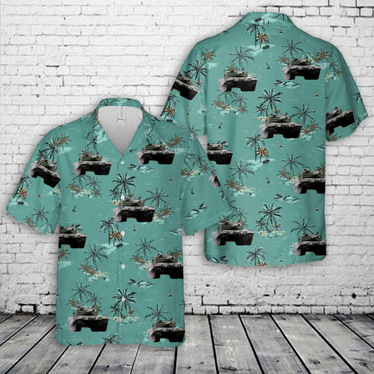 Norwegian Army Leopard 2 A4 NO Tank Hawaiian Shirt