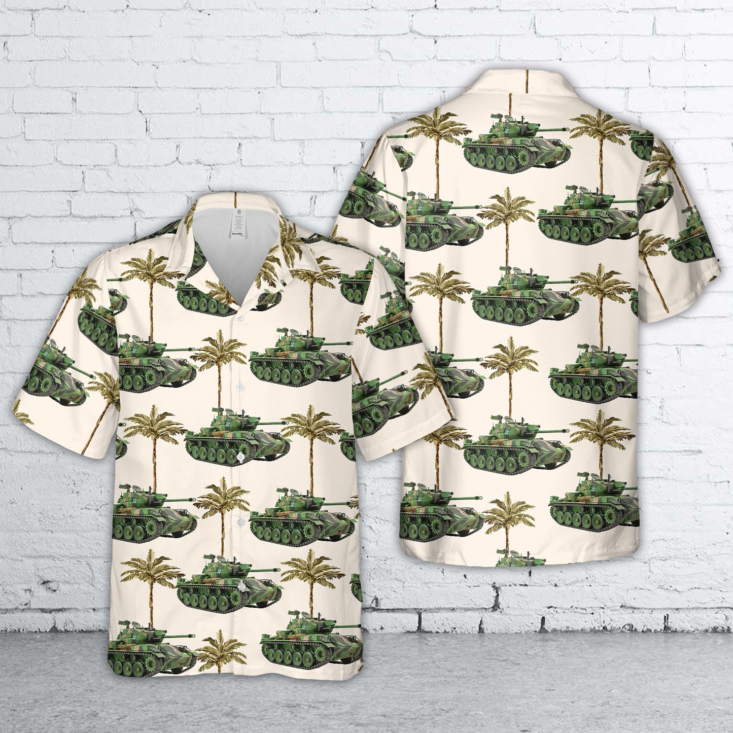 Norwegian Army NM 116 Tank Hawaiian Shirt