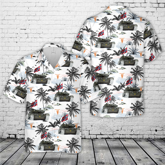 Norwegian Leopard 2A4 Hawaiian Shirt