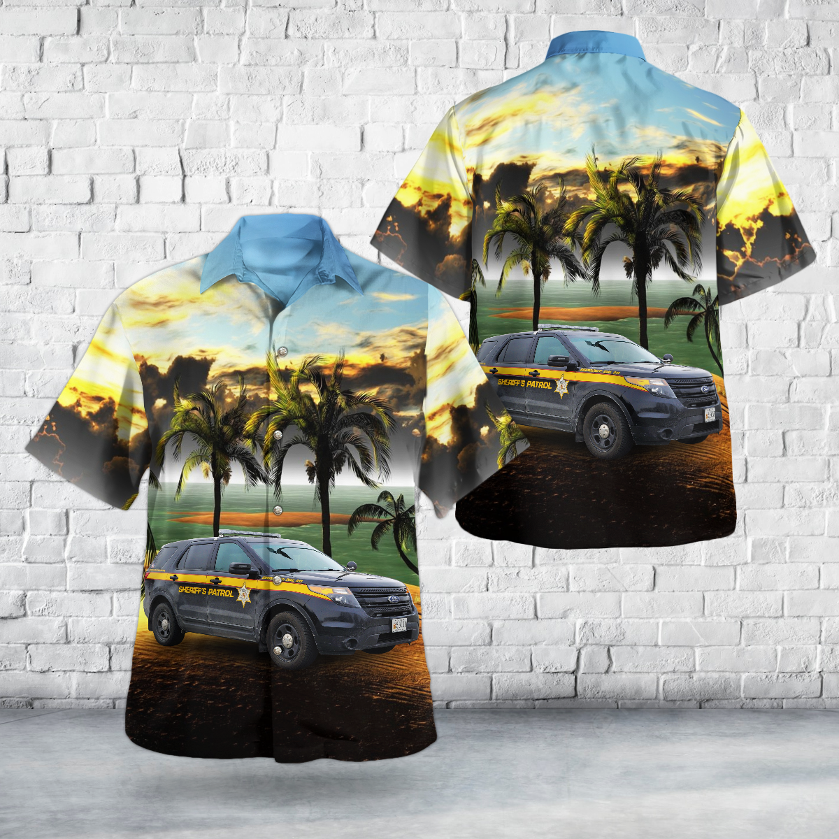 Oakland, Maryland, Garrett County Sheriffs Office Hawaiian Shirt