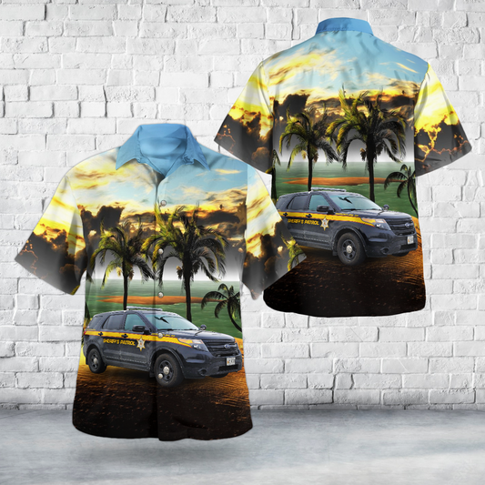 Oakland, Maryland, Garrett County Sheriffs Office Hawaiian Shirt