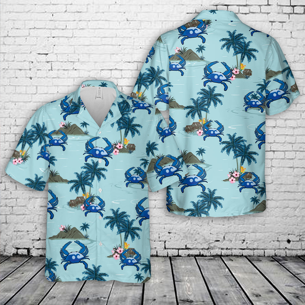 Ocean City Maryland Crab Hawaiian Shirt