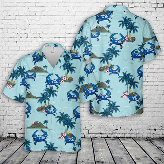 Ocean City Maryland Crab Hawaiian Shirt